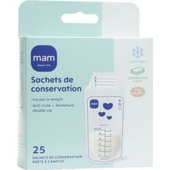 Mam Sachets Conservation Lait Maternel 180ml 25 uts
