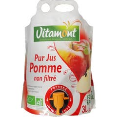 Vitamont Doypack Jus Pomme Non Filtré Bio 3l