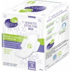 Unyque Serviette Extra Fine Bio Super Boite De 10