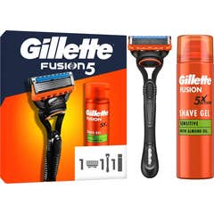 Gillette Pack Rasoir Fusion5 + Gel à raser Sensitive 200 ml