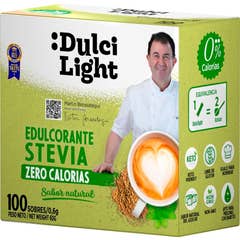 Dulcilight Édulcorant Stevia Zero 100 Sachets