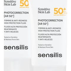Sensilis Photocorrection [AR 50+] Fluide Raffermissant Anti-Rougeurs SPF50+ 2x40 ml