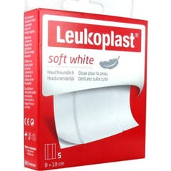 Leukoplast Soft Whit Pans 10X8Cm 5