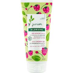 Klorane Junior Gel Douche 2en1 Framboise 200ml