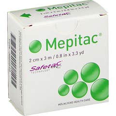 Mepitac Soft Hold Pansement Silicone 2cmx3m