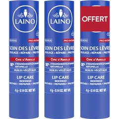 Laino Pro Intense Soin des Lèvres à la Cire d'Abeille 3 x 4g Laino Pro Intense Soin des Lèvres à la Cire d'Abeille 3 x 4g