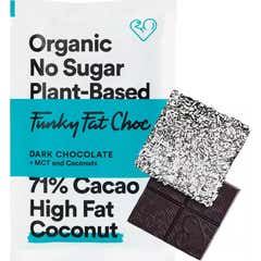 Funky Fat Foods Chocolat Céto avec de la Noix de Coco 10x50g