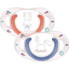 Bebe Confort Sucette En Silicone Naturelle Physio Sweet Bunny 0-6M 2uts