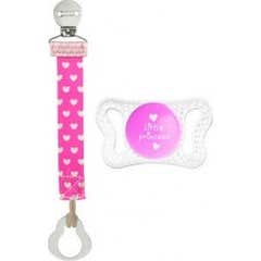 Sucette Chicco Pack Micrò 0-2m avec clip Fashion Pink