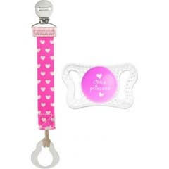 Sucette Chicco Pack Micrò 0-2m avec clip Fashion Pink