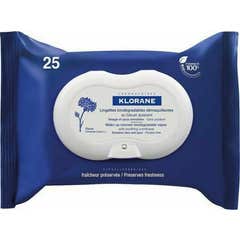 Klorane Make-up Remover Wipes Soothing Cornflower 25uts