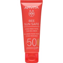 Apivita Bee Sun Safe Hydra Fresh Gel-Crème Visage Teintée SPF50 50 ml