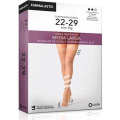 Farmalastic Bas Long (A-F) Compression Normale Pointe Ouverte TG 1 Paire