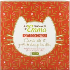 Les Tendances d'Emma Kit Eco Chou Paños y Guantes para Bebes