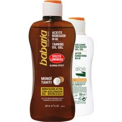 Babaria Gel Protecteur Solaire Huile Solaire Monoï Tahiti 200ml + Après-Su