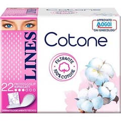 Lines Cotone Protège-slip Plié 22uts