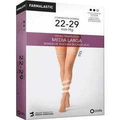 Farmalastic Bas Long Dentelle (A-F) Compression Normale T-Reina Plus Beige