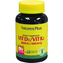 Natures Plus Vit D3 & K2 90caps Natures Plus Vit D3 & K2 90caps