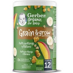Gerber Organic Grain&Grow Mango y Plátano +12M 35g