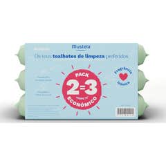 Mustela Bebé Toallitas Limpieza Perfumadas 3x60uds