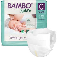 Bambo Nature Fraldas Prematuro T0 1-3Kg 24 Unidades