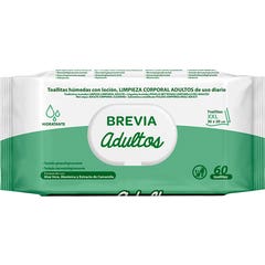 Brevia Lingettes Nettoyantes Adultes Lotion 30x20cm 60uts