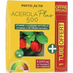 Phyto-Actif Acérola Plus 500 + Tube 45comp