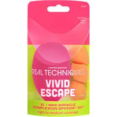 Real Techniques Vivid Escape Complexion Set d'Éponges 4 Unités