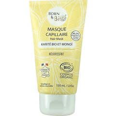 Born To Bio Masque Capillaire Karité et Monoï Bio 150ml