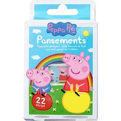 Peppa Pig Pansements 4 Tailles 16 Motifs 22 Unités