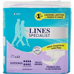 Lines Specialist Couche-Culotte Super Maxi Taille M 12uts