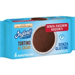 Inglese Tortino Cacao Sans Gluten 4x40g
