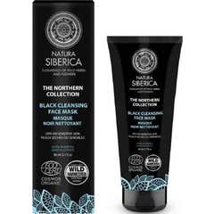 Natura Siberica Mascarilla facial negra limpiadora, brillo de la piel 80 ml