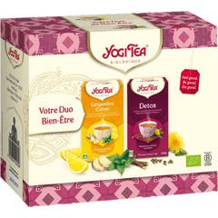 Yogi Tea Coffret Votre Duo Bien-Être Detox + Gingembre Citron