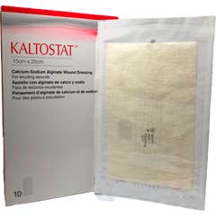 Kaltostat Pansements Alginate Calcium et Sodium 15x25cm 10uts