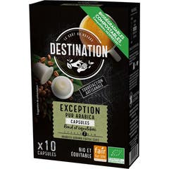 Destination Cafe Pur Arabica Exception Bio 10caps
