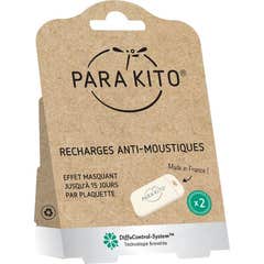 Para'Kito Plaquette Recharge Bracelet Anti Moustiques 2uts
