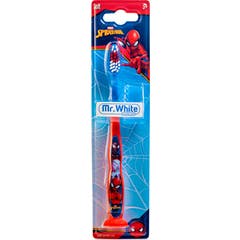 Mr. White Pack Marvel Spiderman Brosse à Dents Avec Cap 2uts