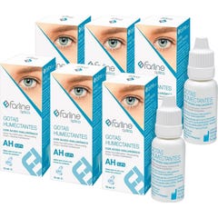 Farline Gouttes Hydratantes à l'Acide Hyaluronique 0,2% 6x15 ml