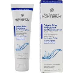 Montbrun Crème Riche Hydratante à l'Eau Thermale 50ml
