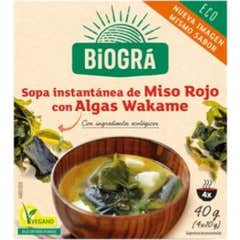 Biográ Sopa Vegana de Miso con Algas 4 sobres x 10g