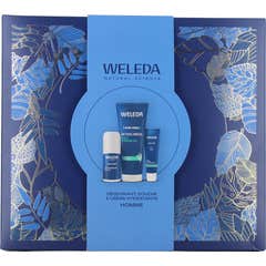 Weleda Coffret Homme Déodorant + Douche + Crème Hydratante