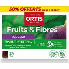 Ortis Fruits&Fibres Regular Transit Intestinal 2x24 Cubes