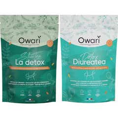 Owari Pack Duo Minceur Slimtea + Diuretea 2x50 g