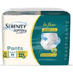 Serenity Pants Soft Dry Sensitive Couche Extra TM 14uts