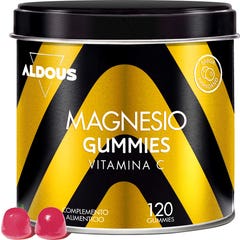 Aldous Bio Citrate Magnésium 1340mg + Vitamine C 45mg 120 Gummies