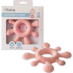 Farline Anneau de dentition bébé rose 0 mois 1 ud