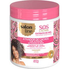 Salon Line SOS Cachos Activateur Boucles Extrait de Miel 500g