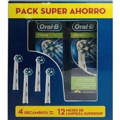 Oral-B Pack Rechange Crossaction 4uts