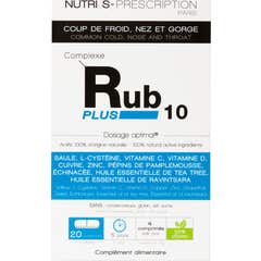 Nutriprescription Rub-10 Plus Coup De Froid Nez Gorge 20comp